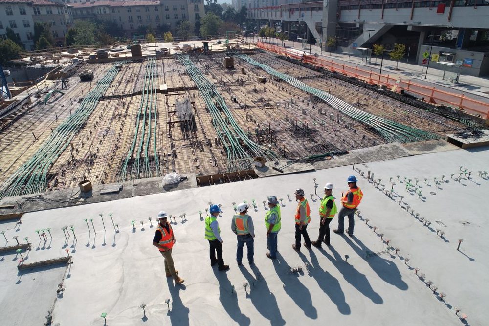 The Patterson and Sons Construction crew on a Bakersfield job site